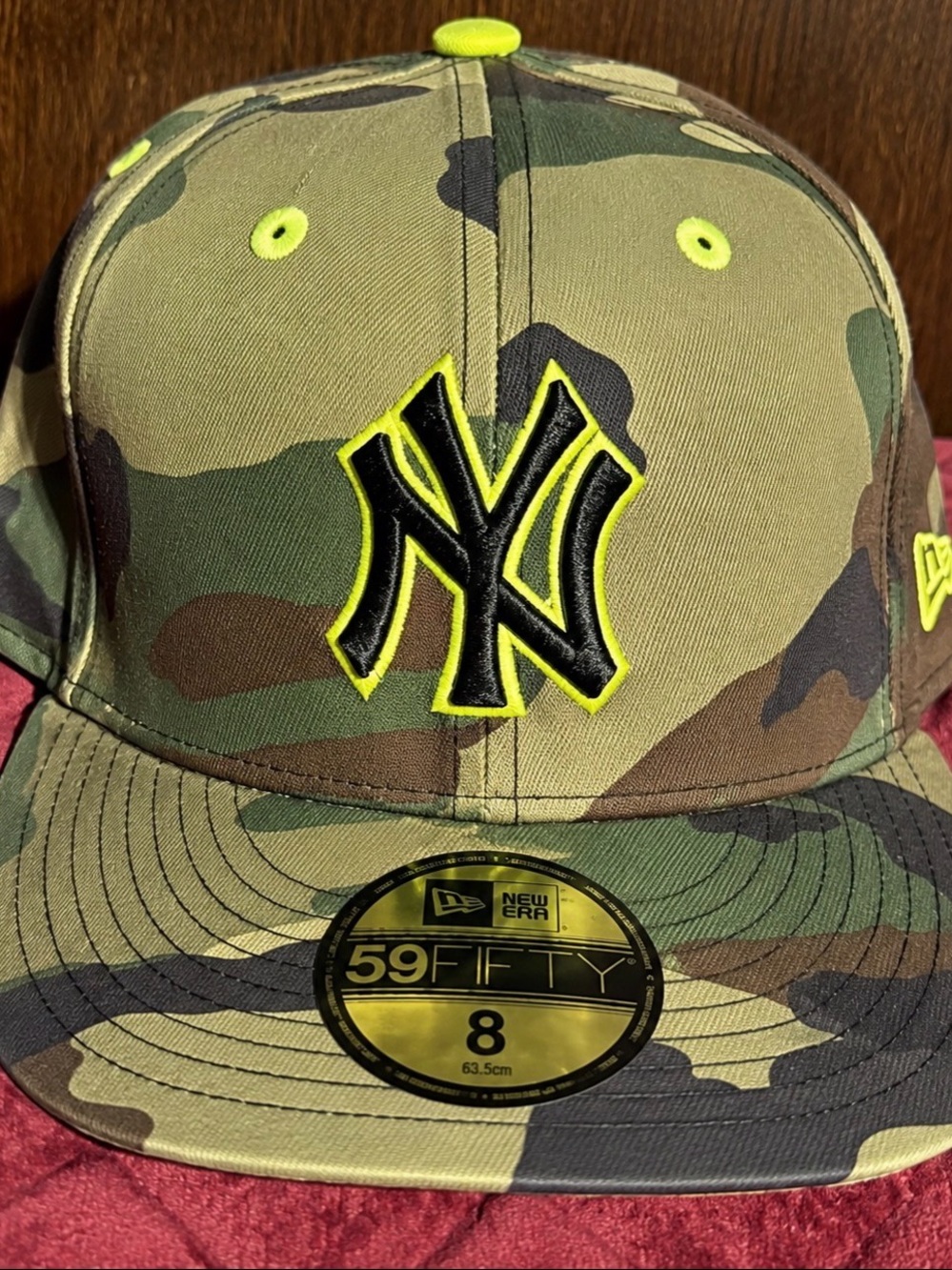 New Era Camo NY Yankees 59FIFTY Fitted Cap Size 8